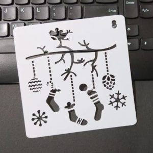 *聖誕系列~ 和諧粉彩專用 消字板- 109 聖誕襪子