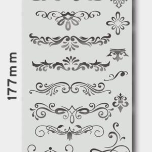 和諧粉彩專用不銹鋼薄消字板 (A808)