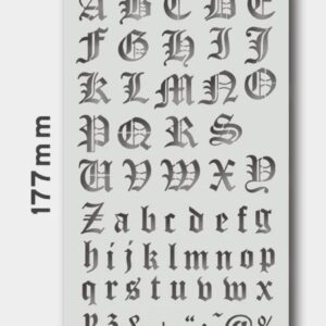 和諧粉彩專用不銹鋼薄消字板 (A805)