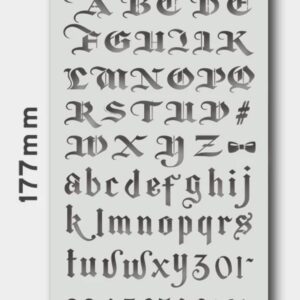 和諧粉彩專用不銹鋼薄消字板 (A806)