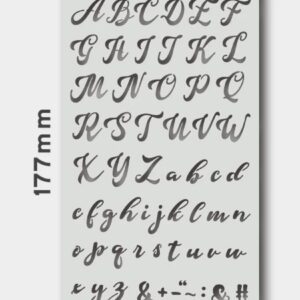 和諧粉彩專用不銹鋼薄消字板 (A802)