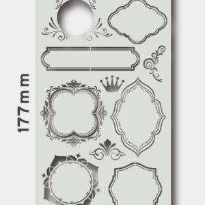 和諧粉彩專用不銹鋼薄消字板 (A803)