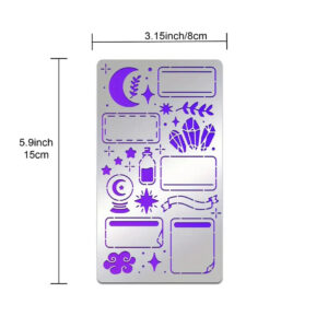 和諧粉彩專用不銹鋼薄消字板 (HK-025)