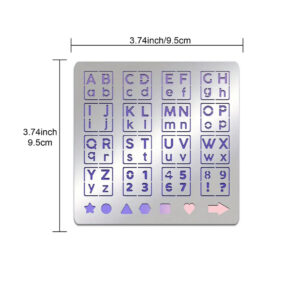 和諧粉彩專用不銹鋼薄消字板 (HK-027)