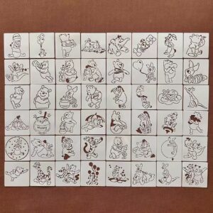 和諧粉彩專用 消字板 Winnie-the-Pooh系列 全套48款